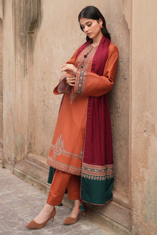Jazmin 3Pc Lawn Embroidered Shirt With Printed Lawn Dupatta