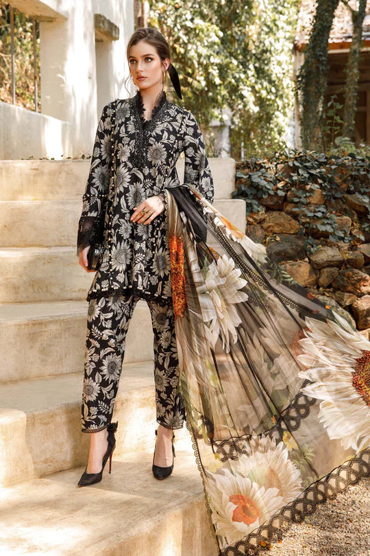 MARIA B 3PCS LAWN DRESS WITH PRINTED DUPATTA