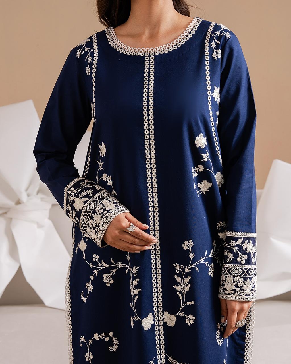 3 PC Lawn Embroidered Unstitched Suit