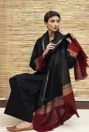 Aisling -3PC Dhanak suit with Embroidered Shawll