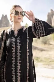 MARIA B Unstitched 3pc Dhanak Embroidered Suite