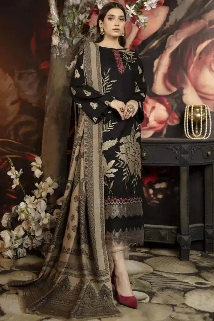 CHARIZMA- Winter 3pc Dhanak Embroidered Suit