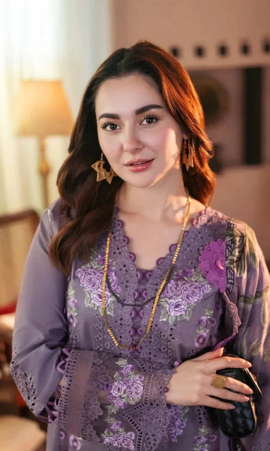 Jade - 3PC dhannak Chickenkari Embroidered Suit